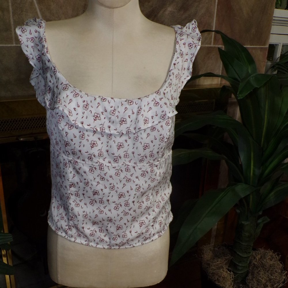 Free People Floral Print Top